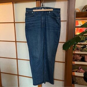 Madewell The Perfect Vintage Straight Jean size 31 Dark Wash